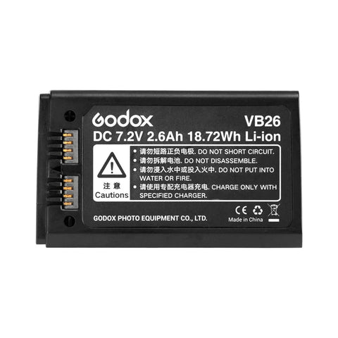 Godox VB26 Batería de Repuesto Para Flash V1 (para cualquiera de sus versiones, canon, nikon, sony, fuji)