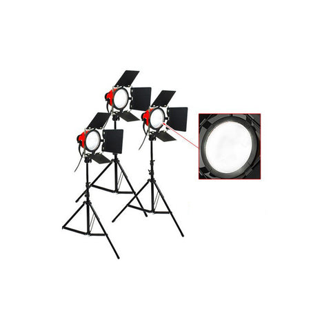 Iluminus Kit Redhead Bicolor  3 Cabezales + 3 Trípodes + Bolso
