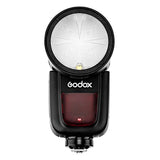 Godox V1-C Flash para Canon TTL, 76W, Con Batería de Cabeza Circular Magnética