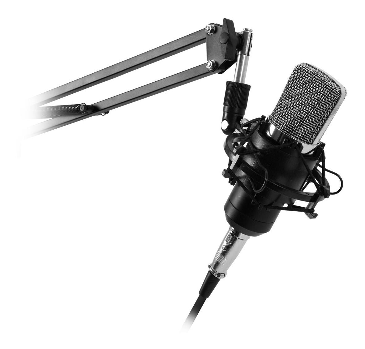 Kit Micrófono Studio Streaming + Antipop + Soporte + Stand Philco