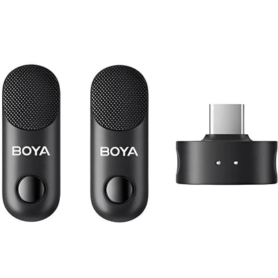Kit Boya Magic-06 con dos micrófonos inalámbricos y receptor USB-C