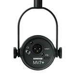 Micrófono Shure MV7+ USB-C/XLR Negro para Podcast, Streaming y Home Studio