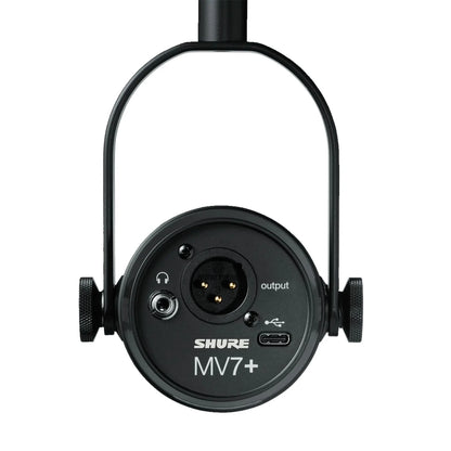 Shure MV7+ USB-C/XLR Negro | Micrófono para Podcast y Streaming