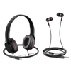 Audifonos Kit 2 en 1 Con Microfono W24 Negro