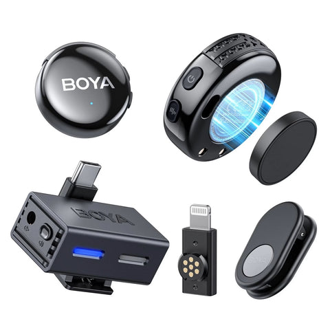 Boya BY-BOYALINK 3-03 Micrófono Doble con IA USB-C y Lightning (Sin Caja de Carga)