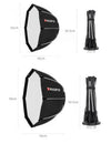 Triopo K2-90 Softbox Octogonal Armado Fácil 90cm Montura Bowens