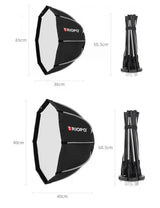 Triopo K2-90 Softbox Octogonal Armado Fácil 90cm Montura Bowens