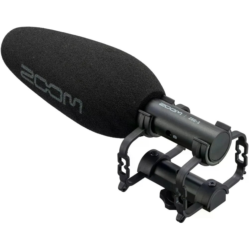 Zoom ZSG-1 micrófono shotgun direccional para cámara vista frontal
