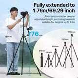 Ulanzi MT-65 Trípode Video Horizontal y Vertical, Galleta Tipo Arca y Control Remoto Para Cámaras Reflex