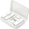 BOYALINK  White Sistema de micrófono inalámbrico doble con diseño todo-en-uno