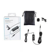 Boya BY-M1 Pro II Micrófono Lavalier con Salida de Audífonos No Usa Batería