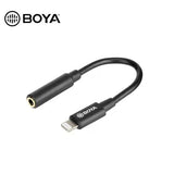 Boya BY-K8 Mini Cable Adaptador 3.5mm TRS Hembra a Lightning Macho