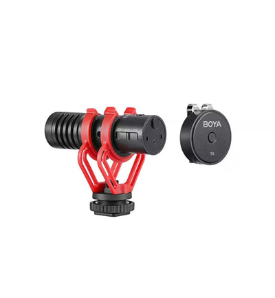 Boya BY-MM1W Micrófono Dual Para Cámara y Lavalier Inalámbrico