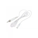 Zoom LMF-2 micrófono lavalier blanco con conector 3.5mm TRS con rosca vista frontal