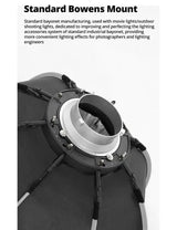 Triopo K2-120 Softbox Octogonal Armado Fácil 120cm Montura Bowens