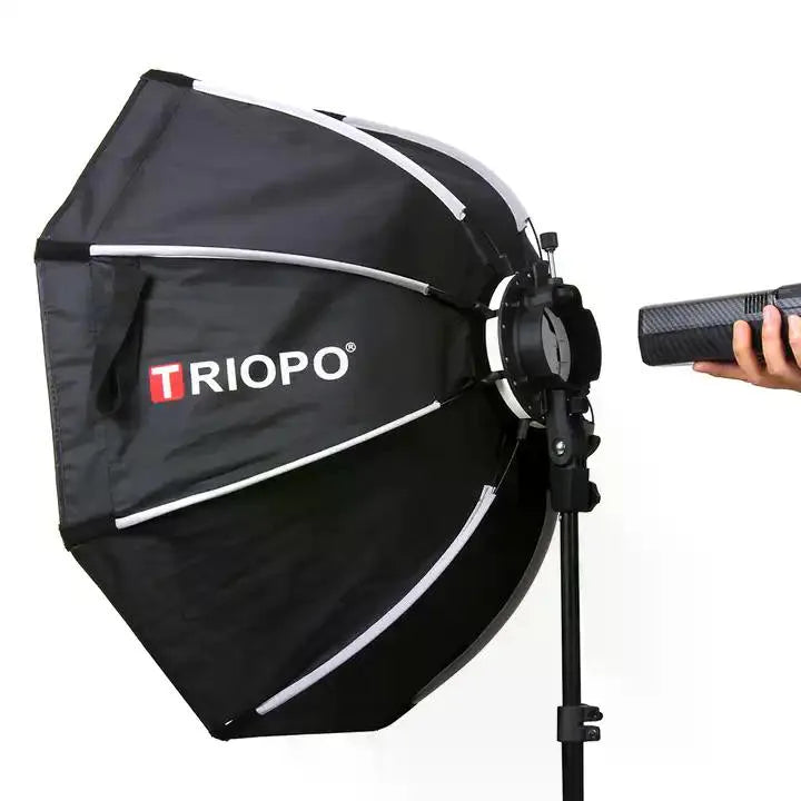 Triopo KX-90 Softbox Octogonal Para Speedlight Con Soporte Para Trípode 90cm