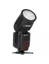 Triopo R1 Flash Cabeza Redonda, TTL, 2.4G Compatible Con Canon y Nikon