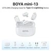 BOYAMini  Micrófono Inalámbrico Doble USb-C y Lightning - Color Blanco