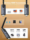Lemorele R1010 Transmisor Video Inalámbrico Un Transmisor y DOS Receptores 200m