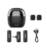 Boya BY-WM3T-M2 Mini 2.4GHz Micrófono Inalámbrico Conector TRS 3.5mm