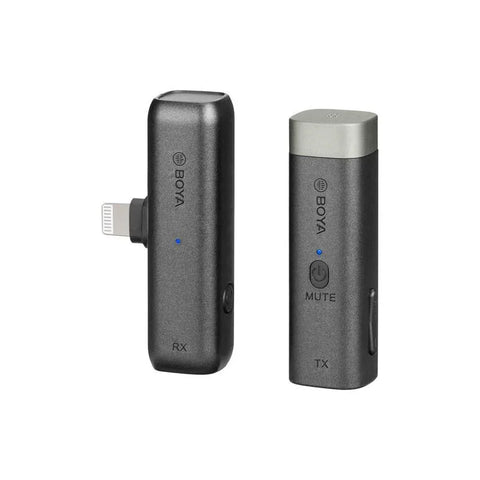 Boya BY-WM3D Micrófono Inalámbrico Para Cámaras, Android (3.5mm) y Iphone (lightning)