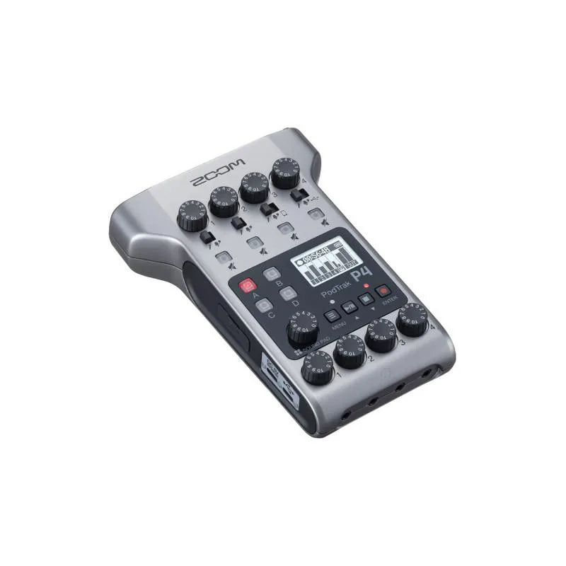 Zoom PodTrak P4 Grabador de Podcasts Multipista Portátil
