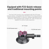 Falcam F22 3-inch Ventosa Para Accesorios Carga Hasta 1Kilo