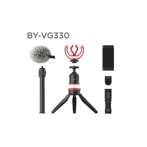 Boya BY-VG330 - Kit de Micrófono Para Teléfonos Con Trípode
