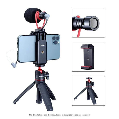 Ulanzi Video Kit 2 Trípode, Soporte de Teléfonos y Micrófono