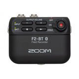 Zoom F2-BT/B grabadora de campo Bluetooth 32-bit float color negro con micrófono lavalier, vista frontal