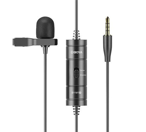 Boya BY-M1S Micrófono Lavalier No Requiere Batería Cable de 6 Metros