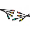 Zoom XLR-4c/CP Pack de 4 Cables Micrófono Con Anillos de Colores