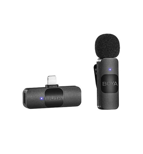 Boya BY-V1 Micrófono Inalámbrico Ultra Compacto y Portable 2.4GHz Conector Lightning