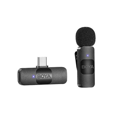 Boya BY-V10 Micrófono Inalámbrico Ultra Compacto y Portable 2.4GHz Conector USB-C