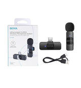 Boya BY-V10 Micrófono Inalámbrico Ultra Compacto y Portable 2.4GHz Conector USB-C
