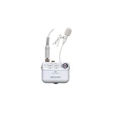 Zoom F2/W grabadora de campo compacta 32 bits flotante color blanco con micrófono lavalier vista frontal