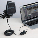 Boya BY-BCA70 Adaptador de Audio con Phantom Power XLR a Lightning, Usb y Usb-c de 6 Metros
