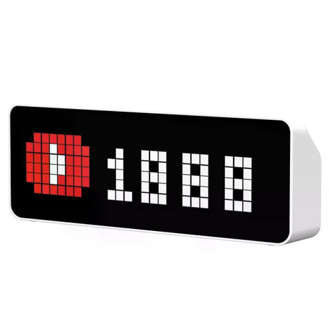 Ulanzi TC001 Pixel Smart Clock - Reloj Inteligente Contador de Seguidores