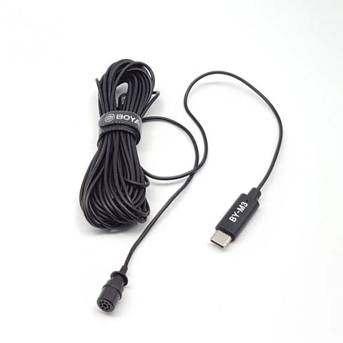 Boya BY-M3 Micrófono lavalier con conector USB-C