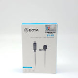 Boya BY-M3 Micrófono lavalier con conector USB-C