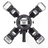 Triopo TR-05 Montura Para Hasta 5 Flash en Trípode y Usar Con Montura Bowens