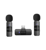 Boya BY-V20 Micrófono Inalámbrico Doble Ultra Compacto y Portable 2.4GHz Conector USB-C