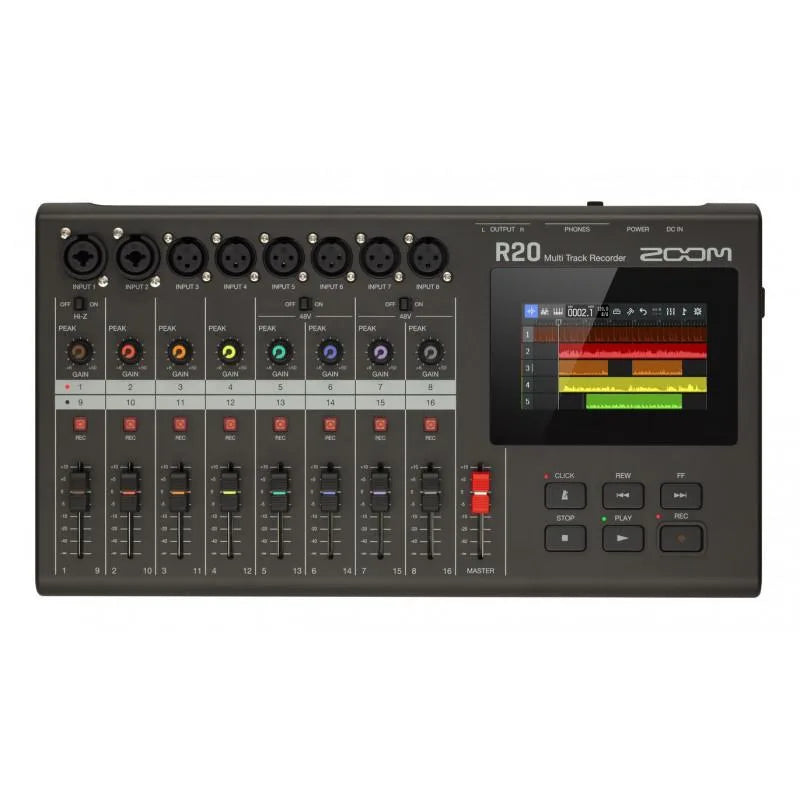 Zoom R20 Grabadora Multipistas Pantalla Táctil