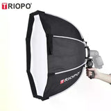 Triopo KS2-65 Softbox Octogonal Para Speedlight Con Empuñadura 65cm