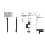 Vijim LS01 Soporte de Escritorio Para Luces o Accesorios