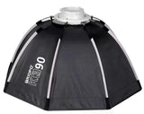 Triopo K3-90+TR-07C Softbox Armado Instantáneo Octogonal  Montura Bowens y Speedlight 90 Cm