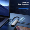Lemorele TC101 Hub USB-C  5 en 1 con HDMI 4K y Carga Rápida Para Profesionales en Movimiento
