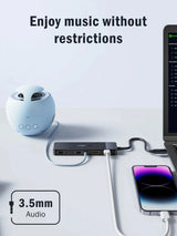 Lemorele TC94  Docking Station USB-C 10 en 1 con Triple Salida de Video y Audio 3,5 mm