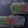 Teclado USB con Cable Yesido KB21 104 Teclas Retroiluminado LED Efecto Breathing
