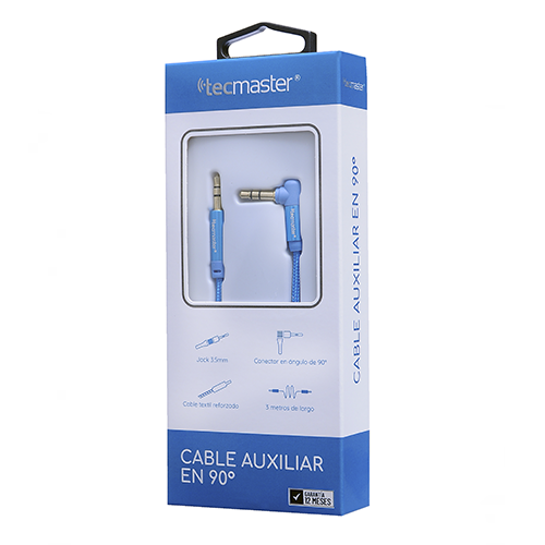 Cable Auxiliar Tecmaster 90 Grados 3 Metros